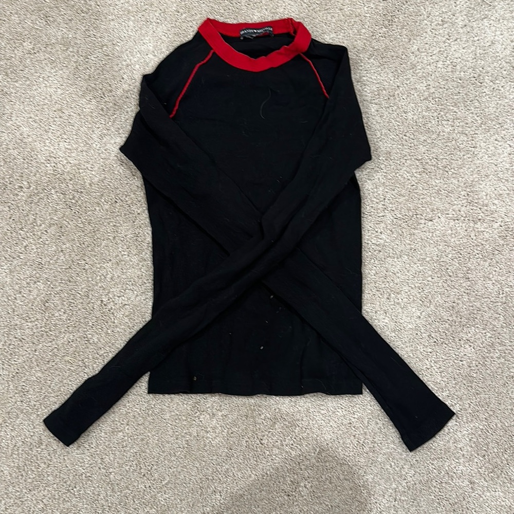 Black and red Brandy melville long sleeve top
